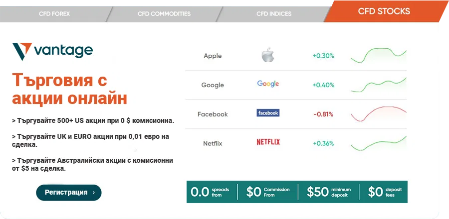 Vantage Stocks trading banner